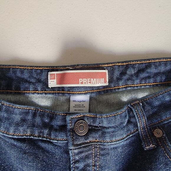 Gap Jeans Women's 14 Red Tag Premium Bootcut Dark Wash Blue Denim - Picture 3 of 8